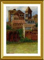 Image 013 - Colored Pencils On Textil Paintings - By Vincent Consiglio, Landscape Painting Artist