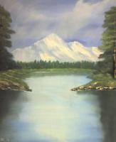 Oil Paintings - Little Lake - Oil On Canvas