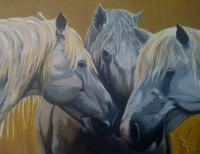 Barnyard Council 1 - Oil Paintings - By Chris Lazure, Portrait Painting Artist