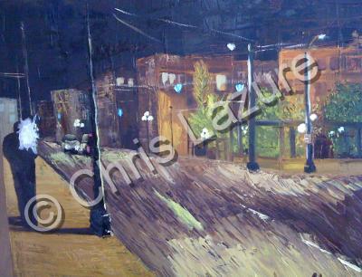 Unframed Paintings - Nightlife - Oil