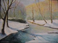 Realism Nature - Winter Flow - Acrylic