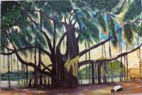 Landscape - The Banyan Tree - Acrylics