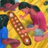 Amun Sungka 14X18 - Acrylic On Canvas Paintings - By Berns Brijuega, Genre Painting Painting Artist