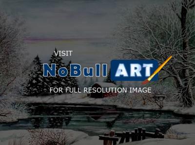 Landscapes - Winter In America - Watercolor