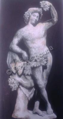 Antiques - Antique Male Statue - Watercolor