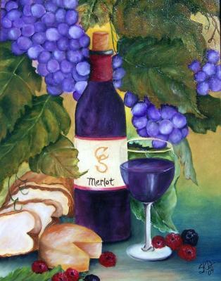 Still Life - Nectar Of The Gods - Oils On Canvas