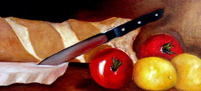 Still Life - Bruschetta Anyone - Oils On Canvas