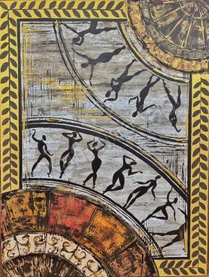 Movement - Tanzkreis - Acrylic On Canvas