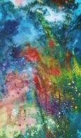 Colors Rain - Mixed Media Paintings - By Nalini Bhat, Spontaneous Creativity Painting Artist