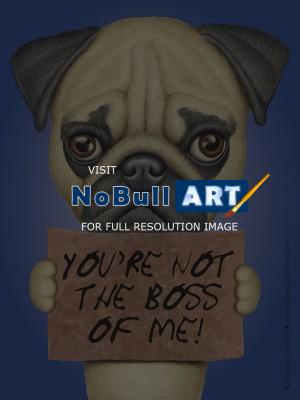 Pug Art - Norah - Markercolored Pencil
