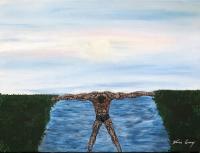 Over Troubled Water - Acrylic Paintings - By Vincent Gray, Mixed Painting Artist