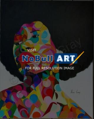 6 - Woman Of Colors - Acrylic