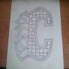 Puzzle In Calgary Flames - Pencil Drawings - By Nicole Chaulk, Drawing Drawing Artist
