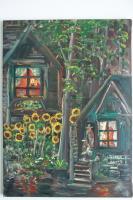 Painting - Sun Flowers - Oil On Canvas