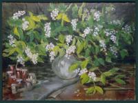 Cheryomyuha - Oil On Canvas Paintings - By Felix Portnov, Stylife Painting Artist