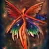 Rainbow Fairy - Oil-On-Canvas And Oil Pastels Paintings - By Tricia Maxwell, Colorful And Imaginitive Painting Artist