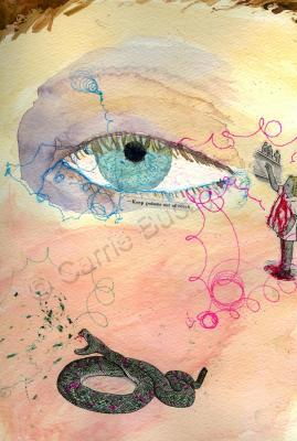 Small Mixed Media - That Girl Is Poison - Mixed Media