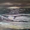Evening Sea - Oil Paintings - By Stig Wall, Wet On Wet Painting Artist
