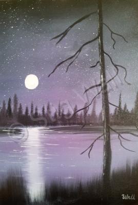 Landscapes - Moonlight - Oil