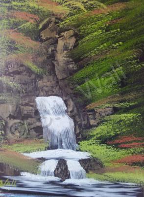 Waterfalls - Hidden Waterfall - Oil