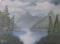 Lake - Oil Paintings - By Stig Wall, Wet On Wet Painting Artist