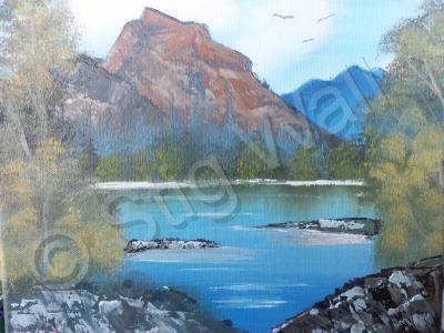 Mountain Landscapes - Summer Mountain - Oil