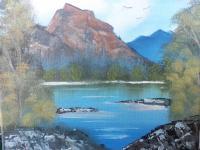 Summer Mountain - Oil Paintings - By Stig Wall, Wet On Wet Painting Artist
