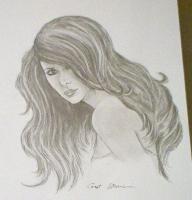 Jennifer Love Hewitt - Pencil Drawings - By Gert Stevens, Portrait Drawing Artist