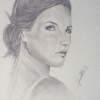 Evangeline Lilly - Pencil Drawings - By Gert Stevens, Portrait Drawing Artist