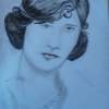 Roaring 30S Glamor Girl - Pencil Other - By Elizabeth J White, Traditional Other Artist