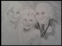 Dool Trio - Pencil Drawings - By Elizabeth J White, Traditional Drawing Artist