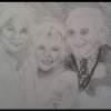 Dool Trio - Pencil Drawings - By Elizabeth J White, Traditional Drawing Artist