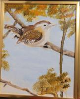 Sc Birdie - Acrylics Paintings - By Elizabeth J White, Traditional Painting Artist