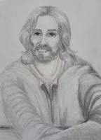 His Smile - Pencil Drawings - By Elizabeth J White, Traditional Drawing Artist