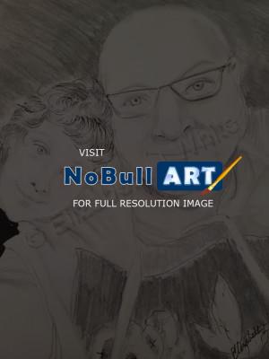 Drawing - Father And Son - Pencil