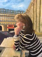 Oil Painting - Pretty In Paris - Oil