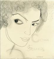 Connie Francis - Pencil And Paper Drawings - By Natalia Savelieva, Expressionism Drawing Artist