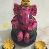 Clay Ganesha - Clay Pottery - By Deepthi Priya, Pointillism Pottery Artist