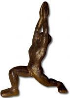Yoga Sculptures - Yoga Sculpture- Warrior Pose - Stone