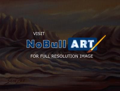 Fantasy - Red Jasper River - Oil On Canvas