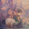 Urban Elephants - Oil On Canvas Paintings - By Sana Zee, Surrealism Transrealism Painting Artist