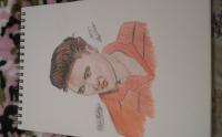 Elvis Presley - Color Pencil Drawings - By Lloyd Bridges, Colored Pencil Drawing Artist