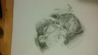 Stevie Ray Vaughn - Graphite Drawings - By Lloyd Bridges, Graphite Drawing Artist