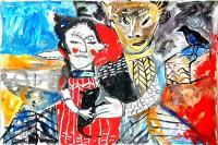 Engagement - Acrylics Paintings - By Leo Budhi, Contemporary Painting Artist