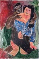The Player - Acrylics Paintings - By Leo Budhi, Contemporary Painting Artist