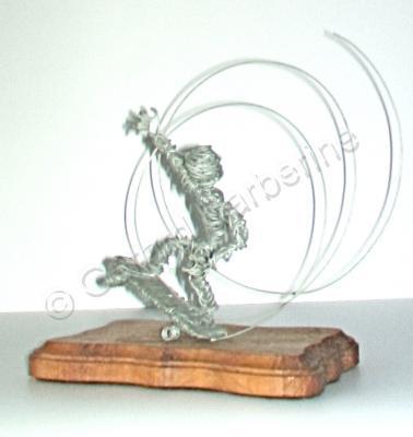 Sports - Skate Boarder - Galvanized Steel Wire