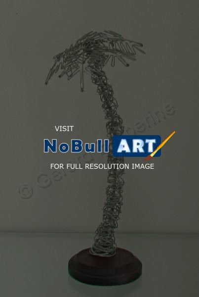 Impressionist - Palm Tree - Galvanized Steel Wire