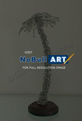 Impressionist - Palm Tree - Galvanized Steel Wire