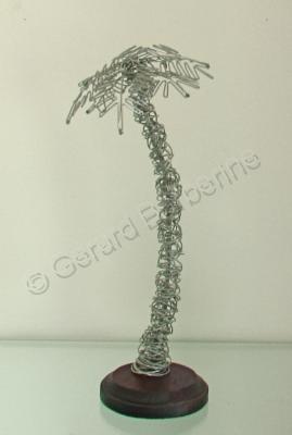 Impressionist - Palm Tree - Galvanized Steel Wire