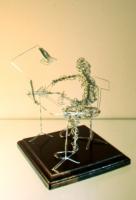 The Architect - Galvanized Steel Wire Sculptures - By Gerard Barberine, Abstract Sculpture Artist